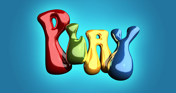 Inflated Text Using 3D in Photoshop CC