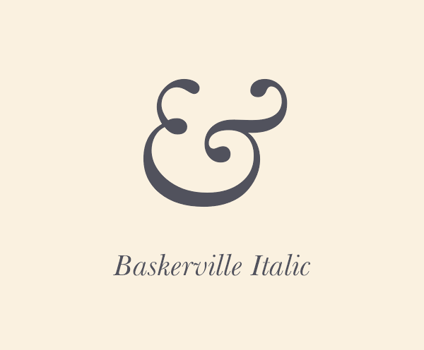 Baskerville Italic