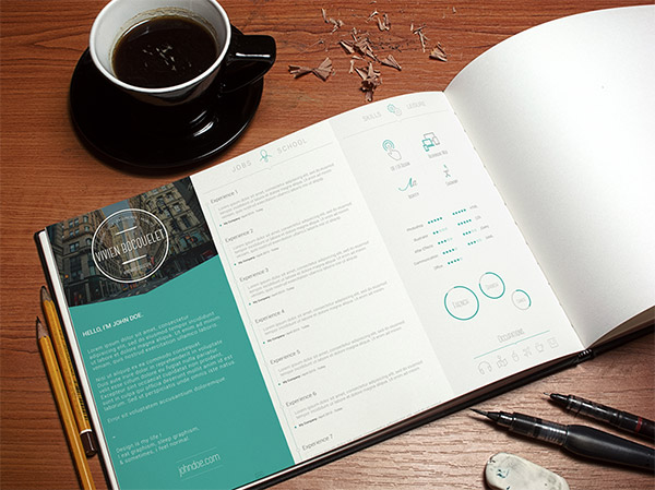 Free Resume Template by Vivien Bocquelet