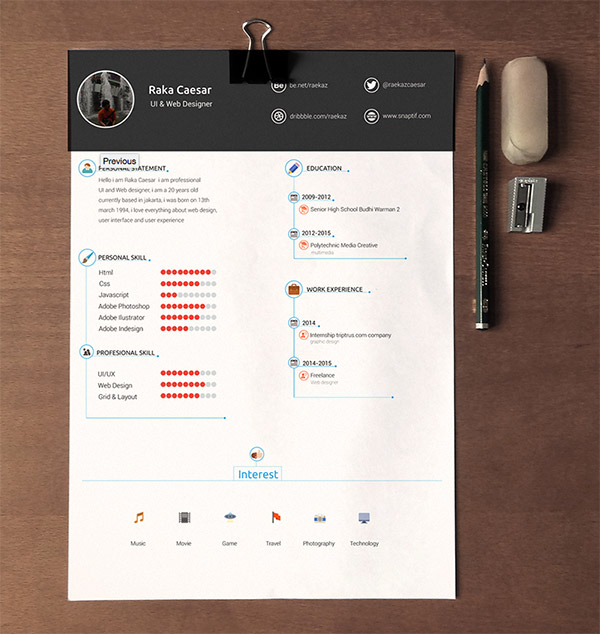 20 Free Editable CV/Resume Templates for PS & AI