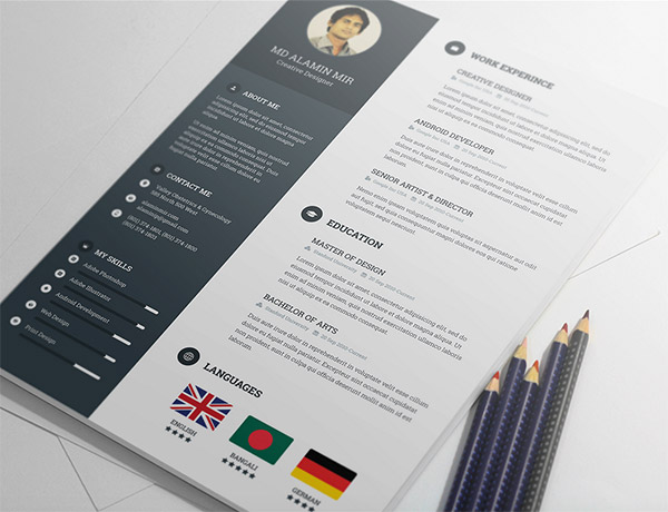 Multi page resume