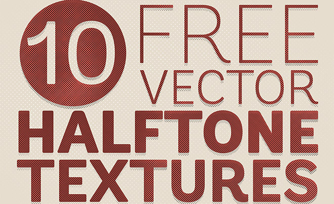 10 Free Detailed Vector Halftone Texture Backgrounds