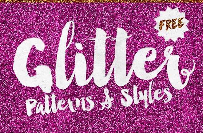 8 Free Glitter Effect Patterns & Styles for Photoshop