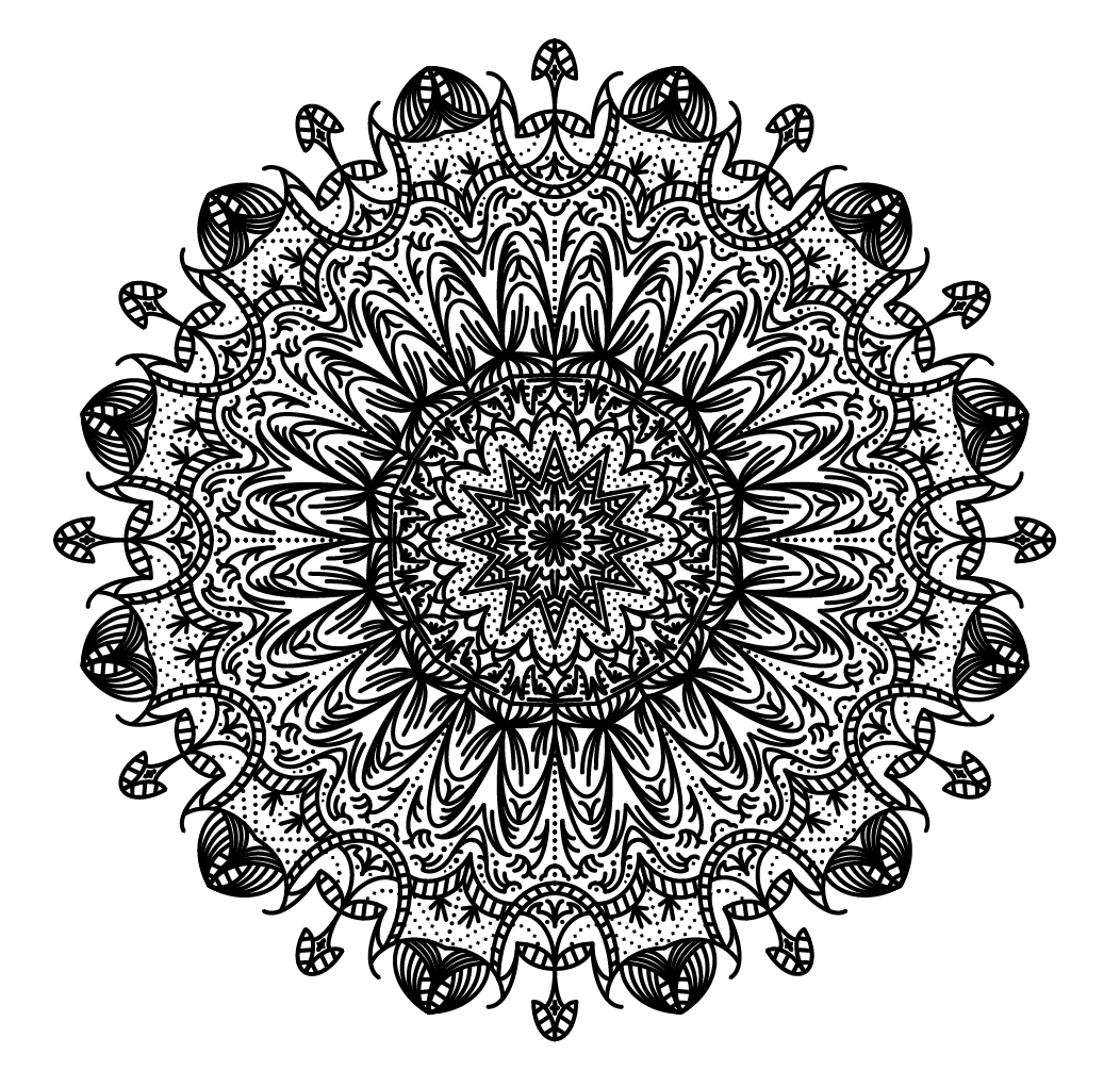 Painting Of Simple Mandala Art In Instagram Size - GranNino