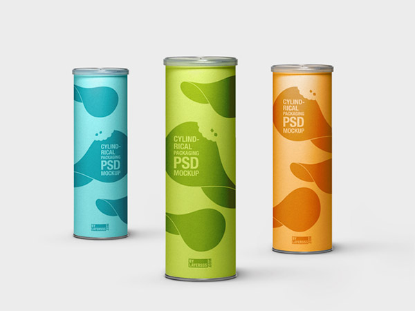 Cylindrical Packagaing Mockups