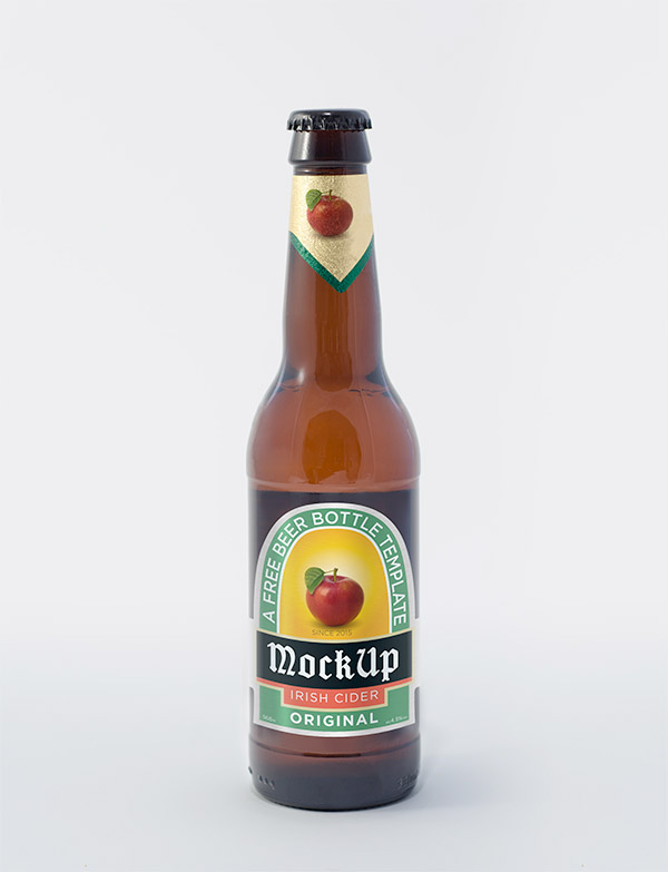 Beer Bottle PSD Mockup