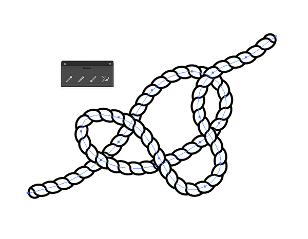 How To Create Ropes Knots with Illustrator Brushes