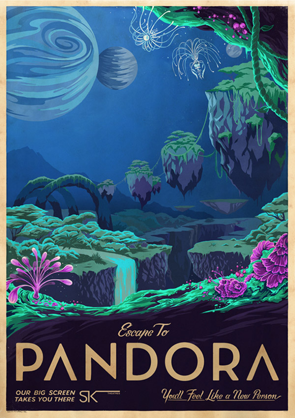 Pandora Travel Poster by MUTI