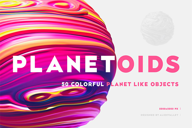 Planetoids – 50 Decorative Object