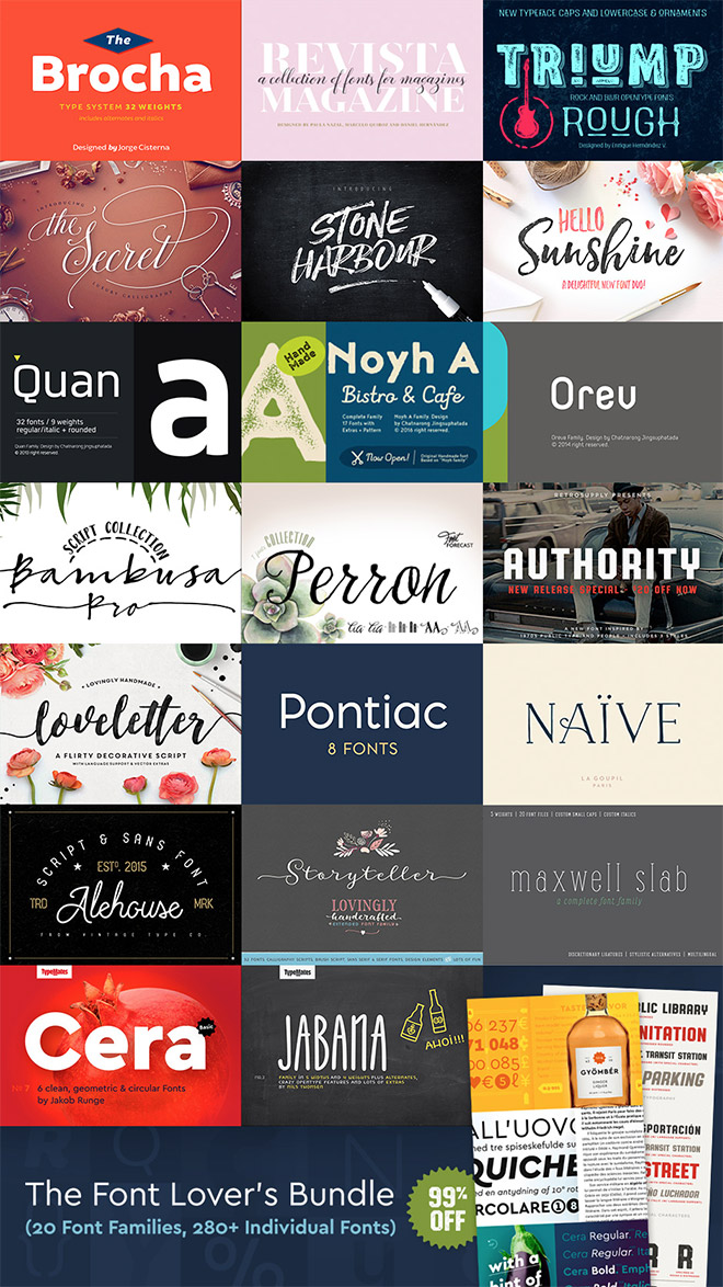 The Font Lover's Bundle