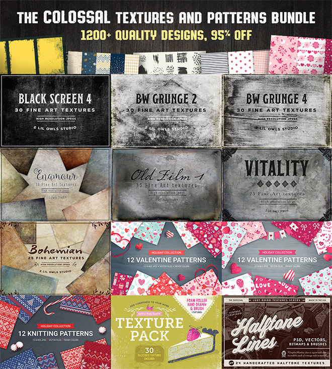 The Colossal Textures and Patterns Bundle