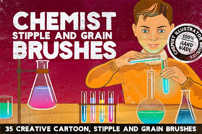 CHEMIST Illustrator Brushes