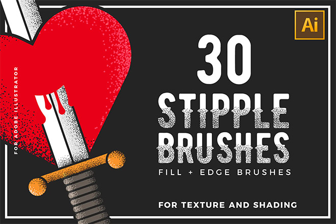 Stipple Brushes For Illustrator