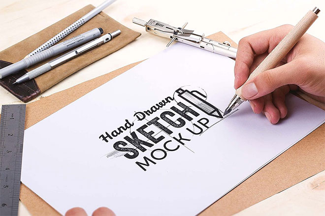 Download 25 Free Psd Templates To Mockup Your Sketches Drawings PSD Mockup Templates