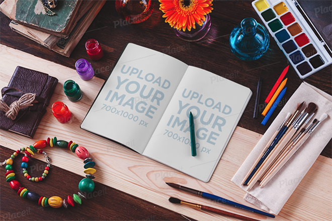 Drawing Sketch-Pad (A5) Mockup - Mockup World