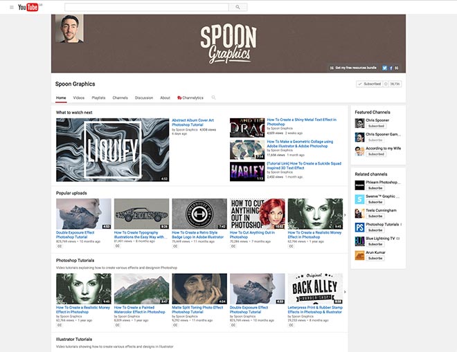 Spoon Graphics YouTube Channel