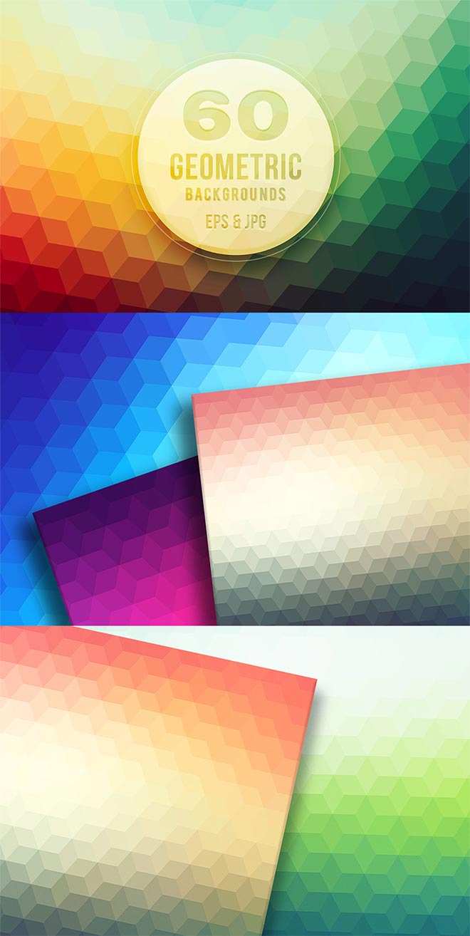 60 Geometric Vector Backgrounds