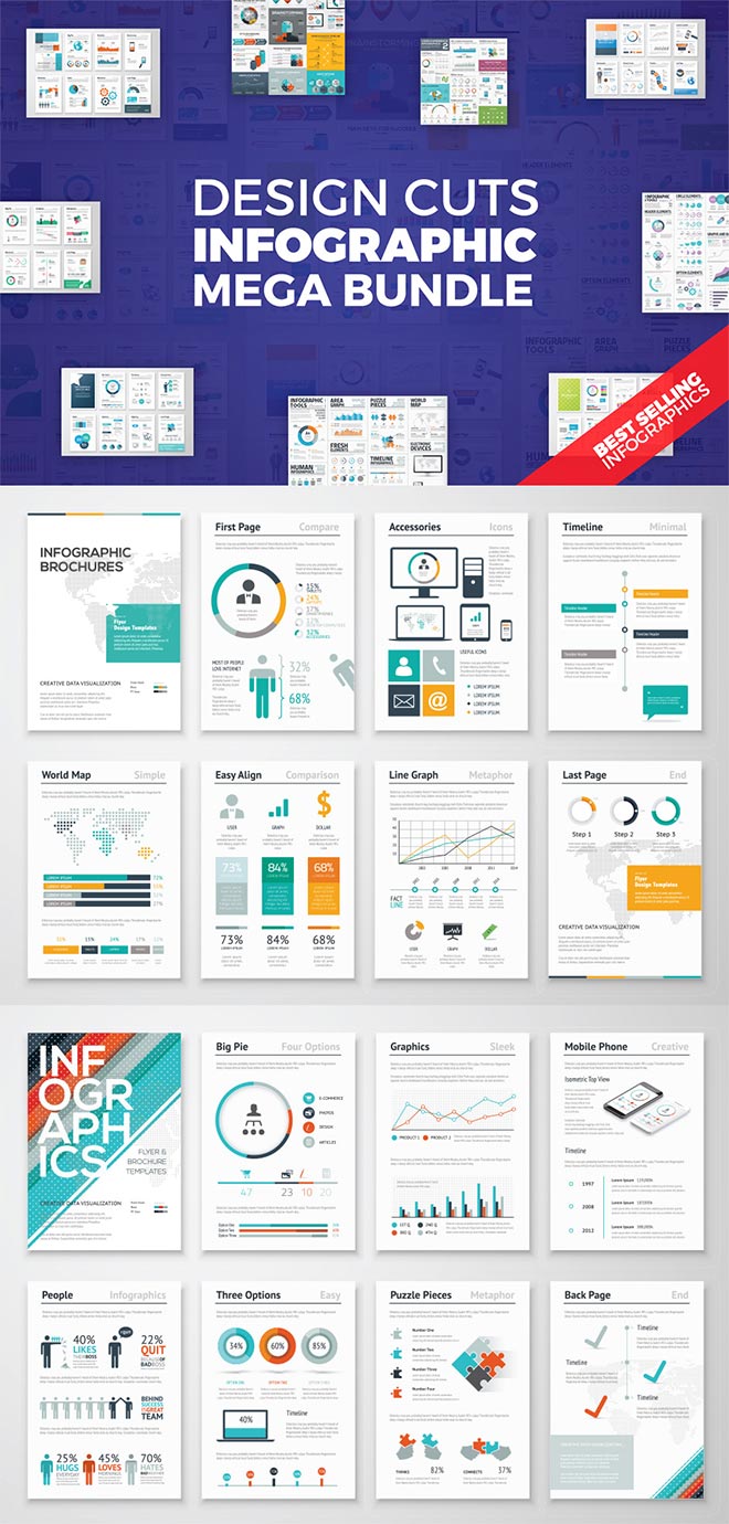 Design Cuts Infographic Megabundle