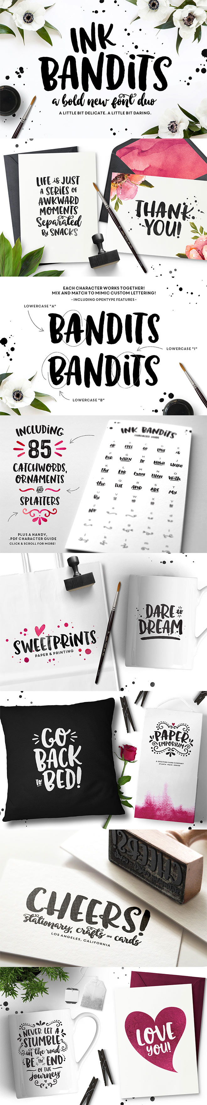 Ink Bandits Font Duo