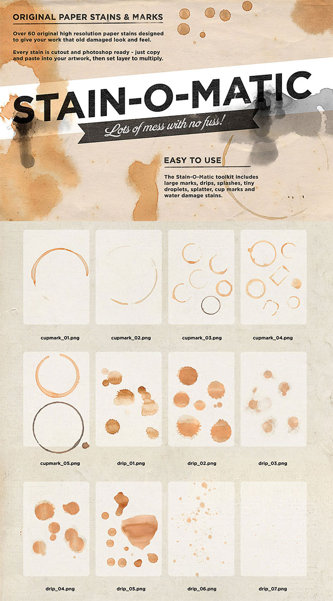 Stain-o-Matic – Amazing Paper Stain Toolkit