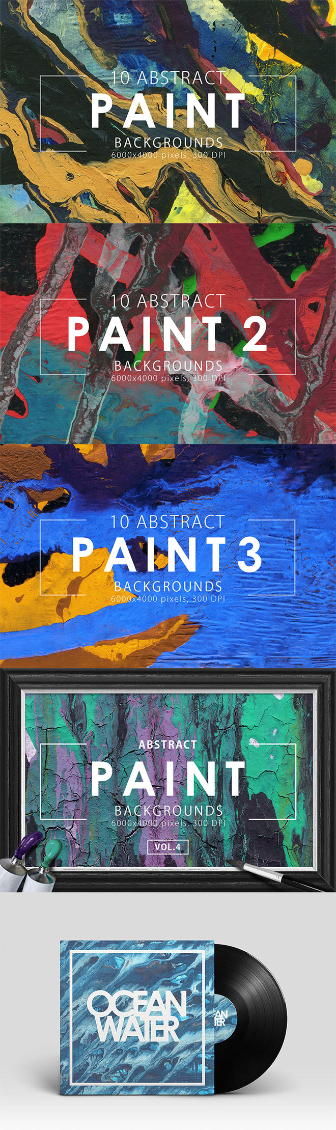 Abstract Paint Backgrounds
