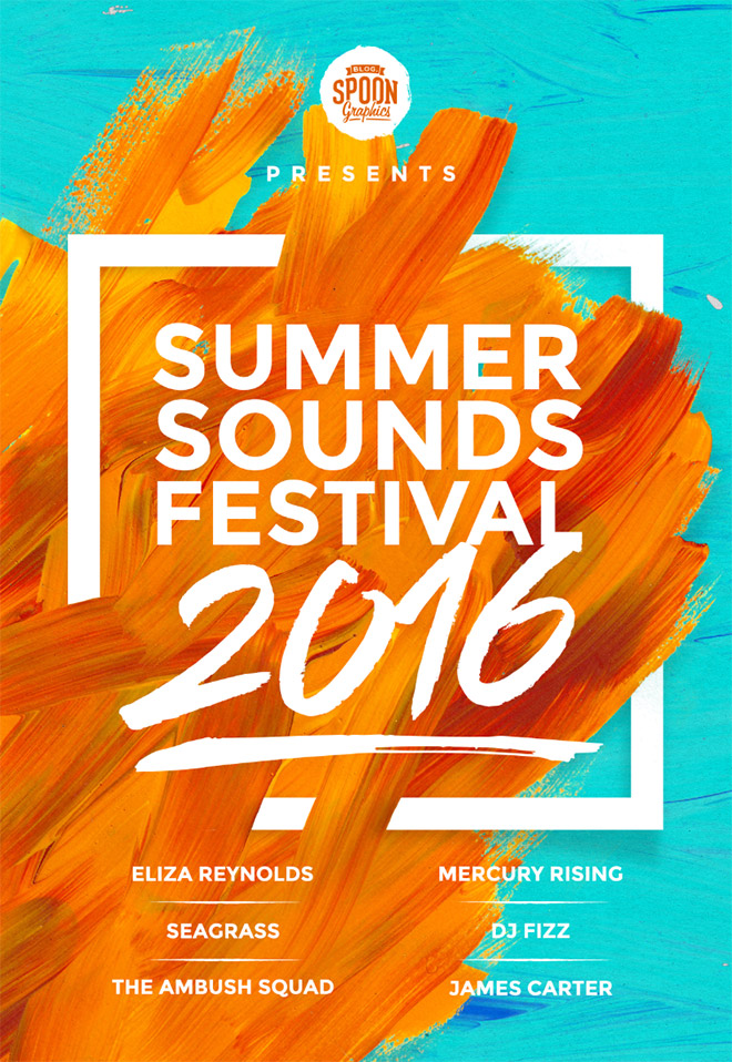 music festival posters designs