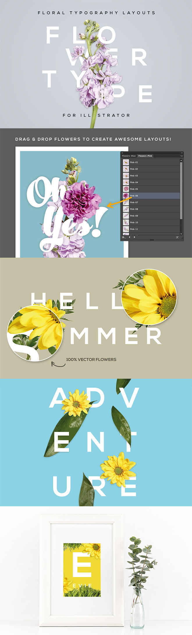 FlowerType for Illustrator