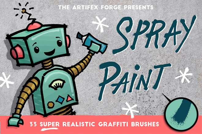 Spray Paint Illustrator Brushes