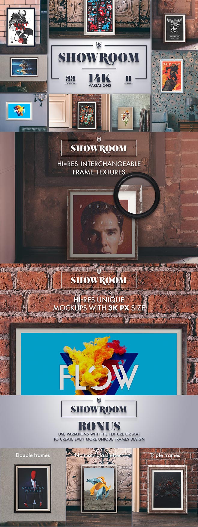 Showroom – Frames Mockups