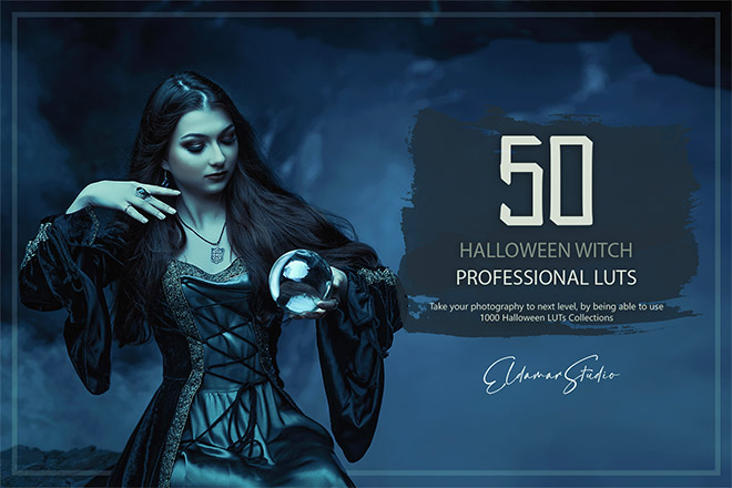 50 Halloween Witch LUTs and Presets Pack