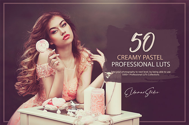 50 Creamy Pastel Presets and LUTs Pack