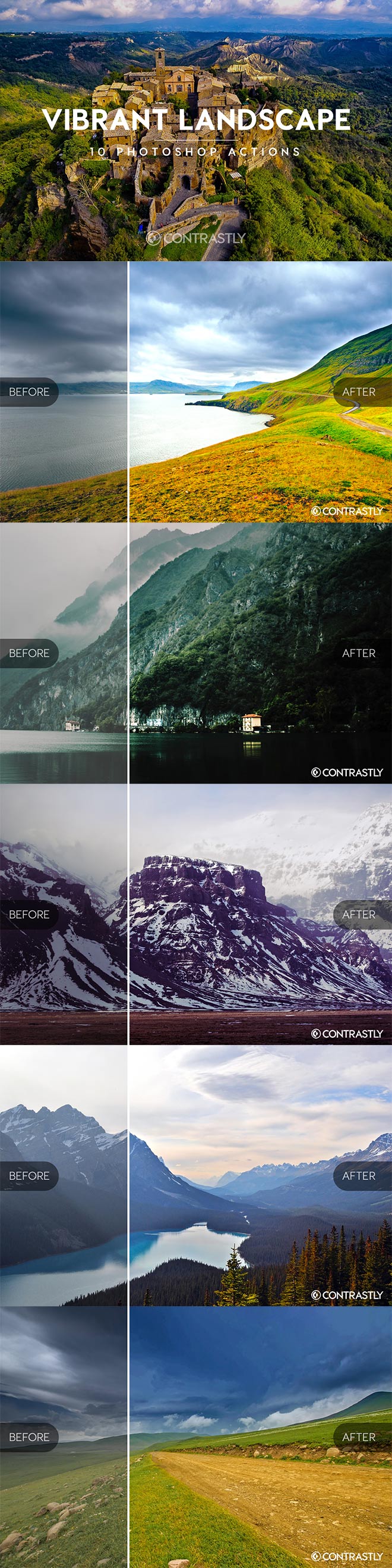 Vibrant Landscapes Photoshop Actions 