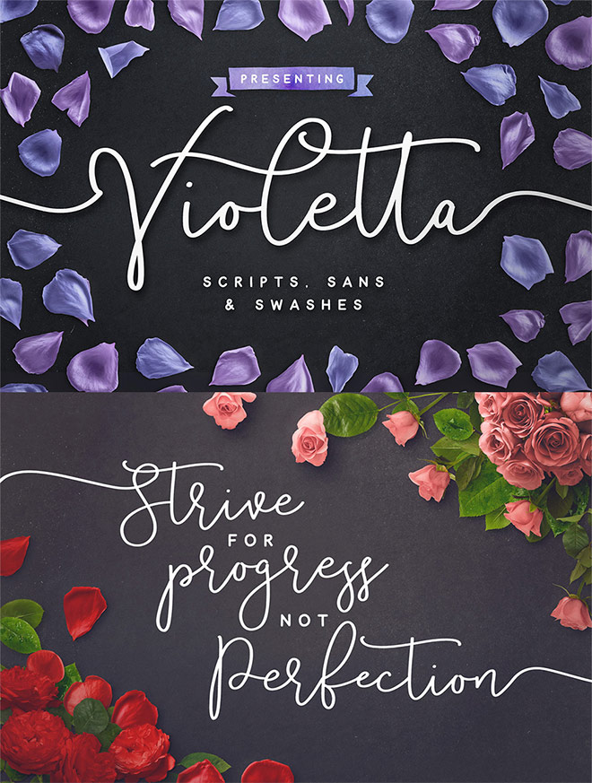 Violetta Font Pack