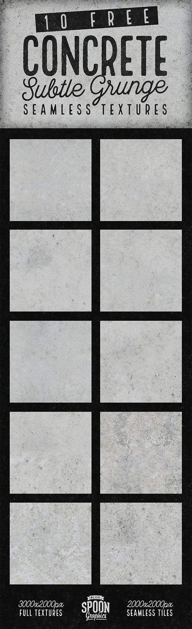 10 Free Seamless Subtle Grunge Concrete Textures
