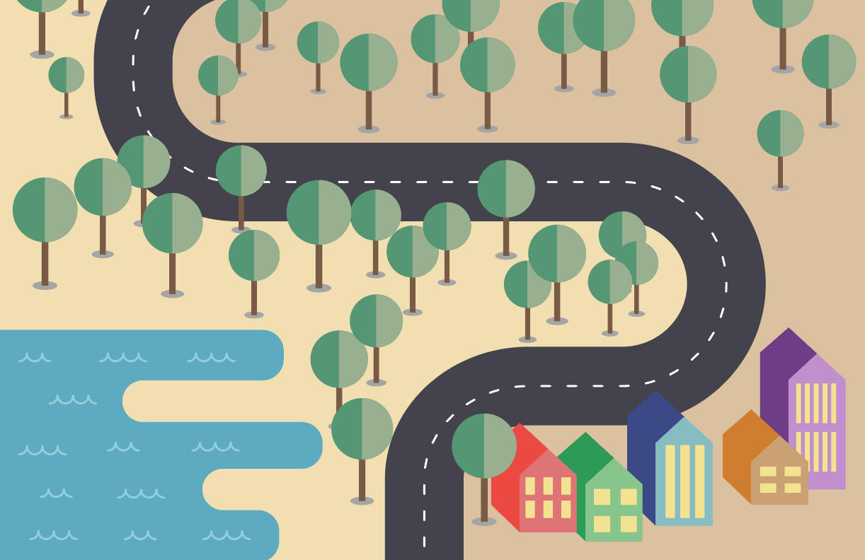 How To Create A Flat Style Vector Map In Adobe Illustrator