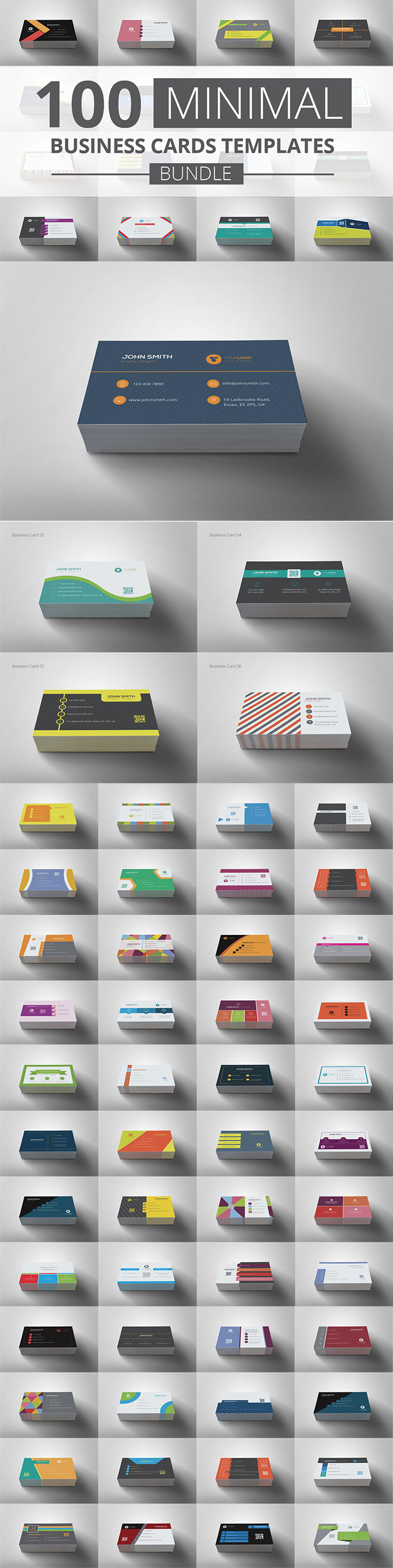 100 Business Card Templates