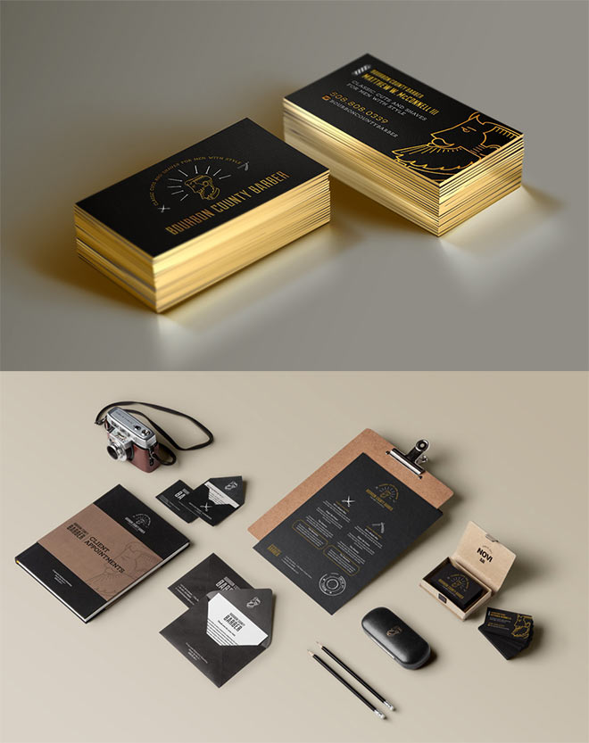 Bourbon County Barber Identity by Lindsey Daniels