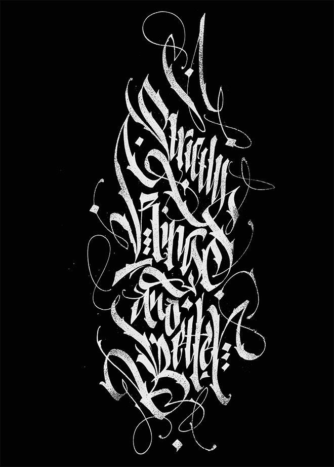 Calligraphy Collection by Pokras Lampas