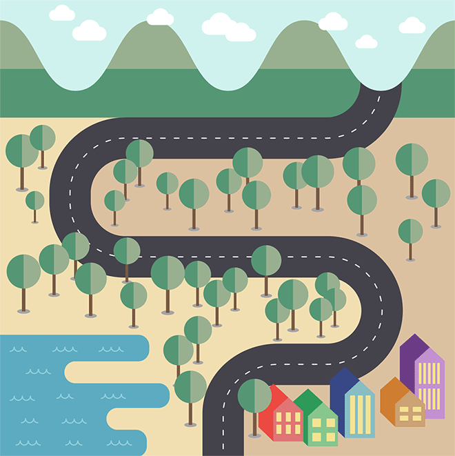 How To Create a Flat Style Vector Map in Adobe Illustrator