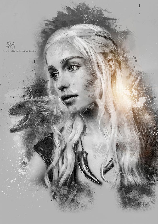 Game of Thrones Photo Illustrations by Etienne Ripzaad