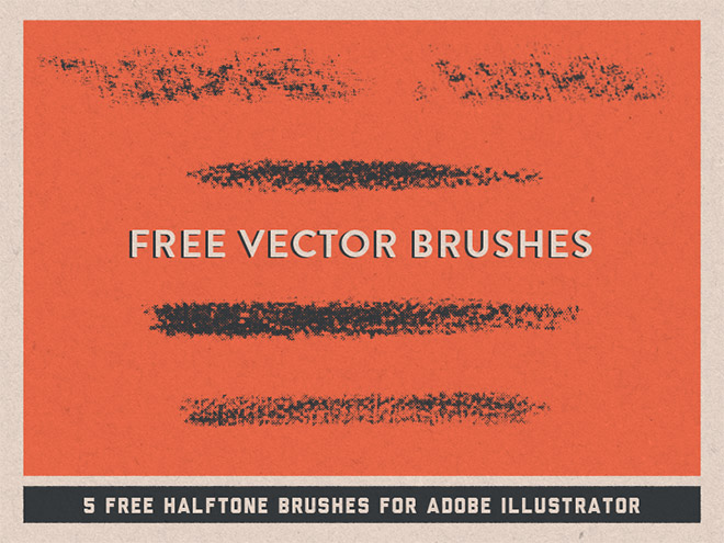 FREE Halftone Vector Brushes