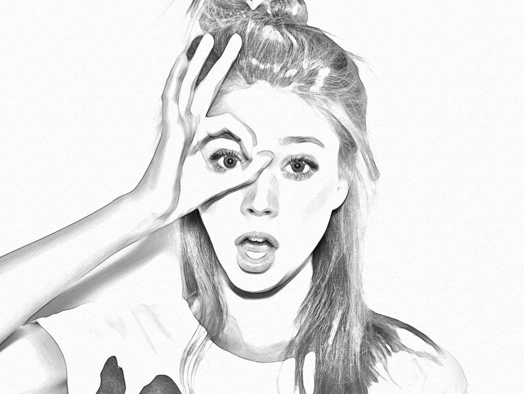 Pencil SKetch Effect Action For Photoshop RY3GUW5