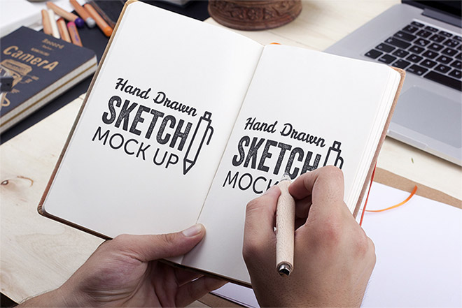 25 Free PSD Templates to Mockup Your Sketches & Drawings