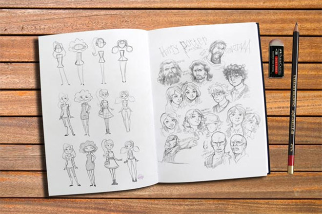 Download 25 Free Psd Templates To Mockup Your Sketches Drawings PSD Mockup Templates