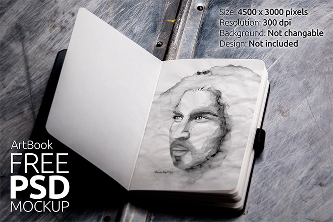 Drawing Sketch-Pad (A5) Mockup - Mockup World