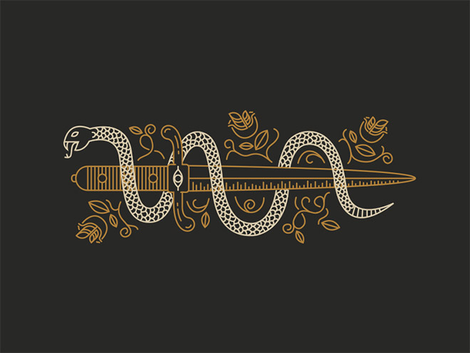 Snake & Dagger by Benjamin Garner
