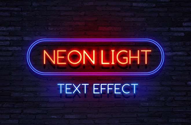 Neon Light Text Effect