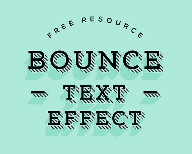 Bounce Psd Text Effect