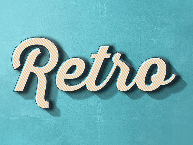 Retro Text Effect