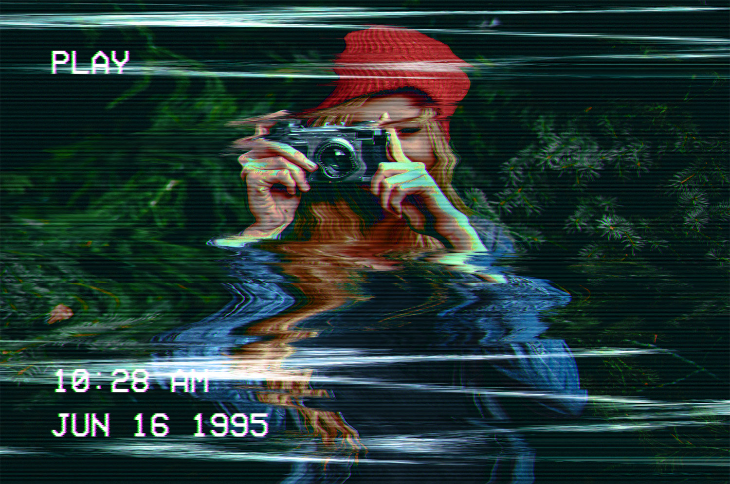 How Create a VHS Glitch Effect in Illustrator -- Create with